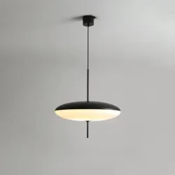 Lampa Wisząca LED, Nowoczesny Styl, Czarna/Biała/Akrylowa