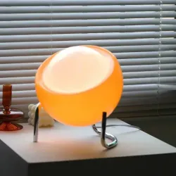 Lampa Stołowa LED, Nowoczesny Styl, Pomarańczowa