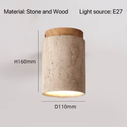 Lampa Wisząca LED, Drewniana, Nowoczesny Design