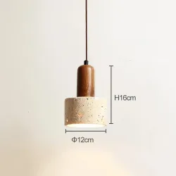 Lampa Wisząca LED, Naturalny Kamień, Nowoczesny Design
