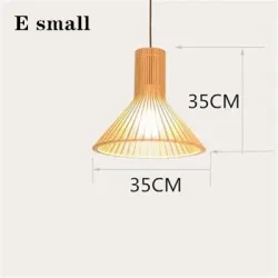 Lampa Wisząca LED, Nowoczesny Design, Drewniana