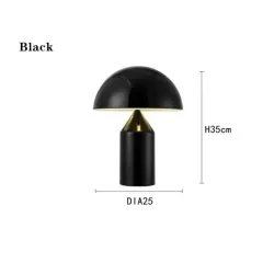 Lampa Stołowa LED, Nowoczesny Design, Czarna/Złota/Biała