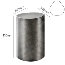 Stolik Kawowy Metalowy, Minimalistyczny Design, 35x45 cm