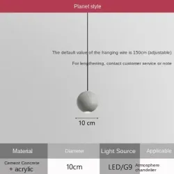 Minimalistyczna lampa wisząca okrągła do salonu, sypialni
