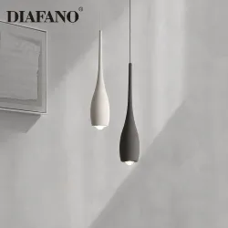 Betonowa lampa wisząca pojedyncza, industrialny styl