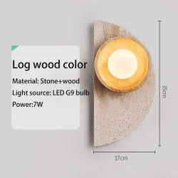 Lampa ścienna LED do sypialni, salonu - styl retro
