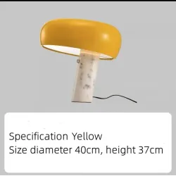 Lampa nocna stojąca szklana w kształcie grzyba - styl nowoczesny