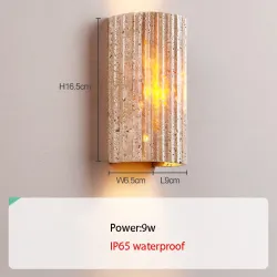 Lampa ścienna zewnętrzna ogrodowa, wodoodporna - styl retro