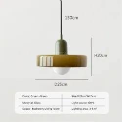 Lampa wisząca pojedyncza szklana do salonu, sypialni, gabinetu, jadalni
