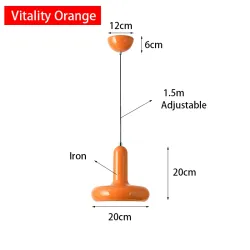Lampa wisząca metalowa w nowoczesnym stylu - do salonu, nad stół