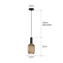 Lampy szklane wiszące loft - do salonu, jadalni, styl klasyczny
