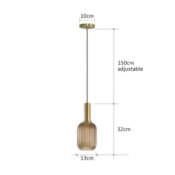 Lampy szklane wiszące loft - do salonu, jadalni, styl klasyczny