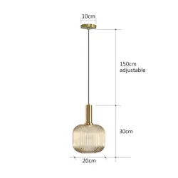 Lampy szklane wiszące loft - do salonu, jadalni, styl klasyczny