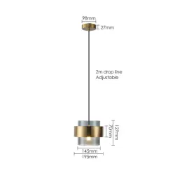 Lampa metalowa czarna wisząca - do sypialni, salonu, styl modern