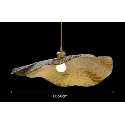 Lampa metalowa wisząca - do salonu, jadalni, styl retro