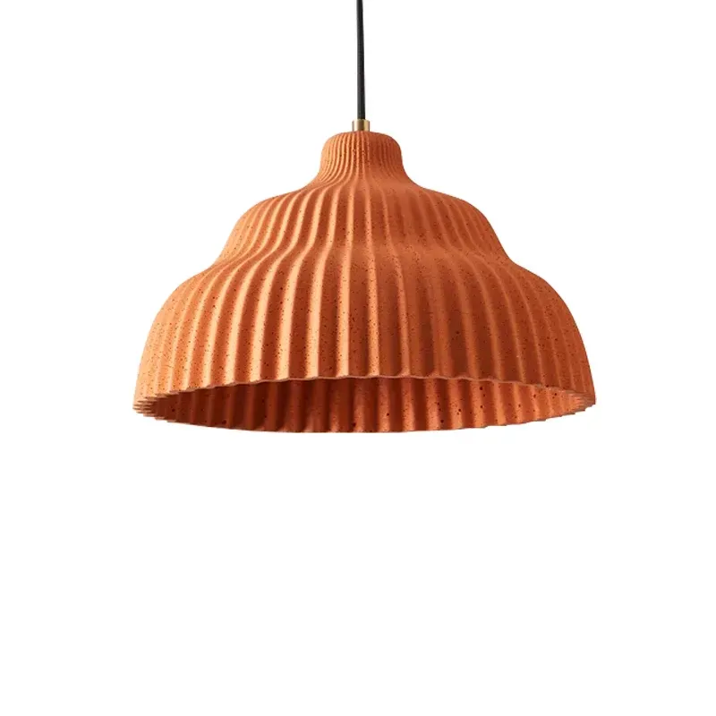 Lampa wisząca z kamiennym kloszem