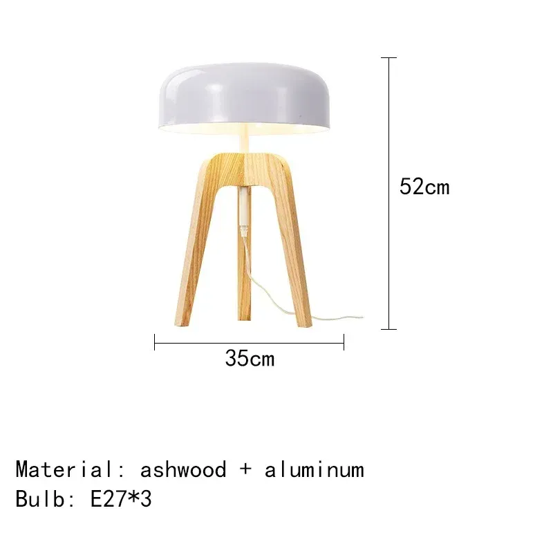 Lampa Podłogowa LED Drewniana
