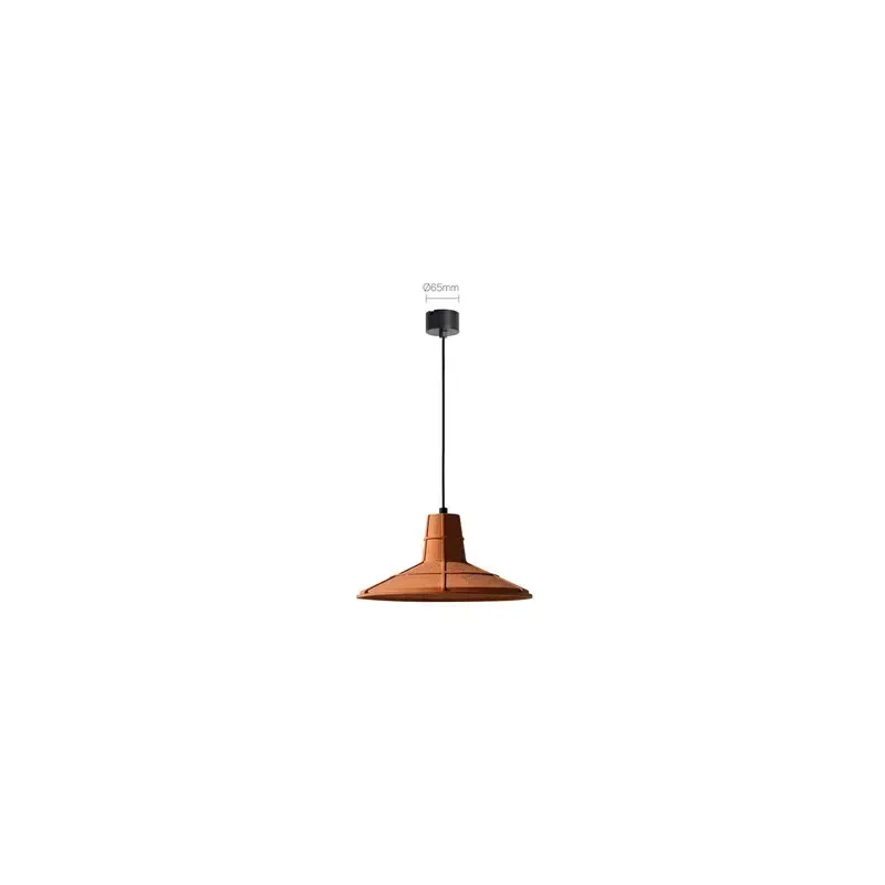 Betonowa lampa wisząca pomarańczowa