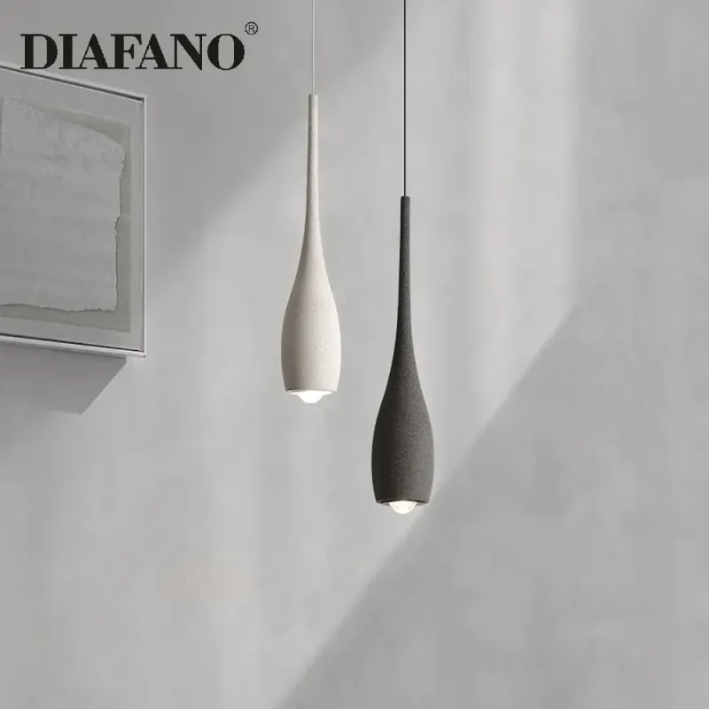 Betonowa lampa wisząca pojedyncza