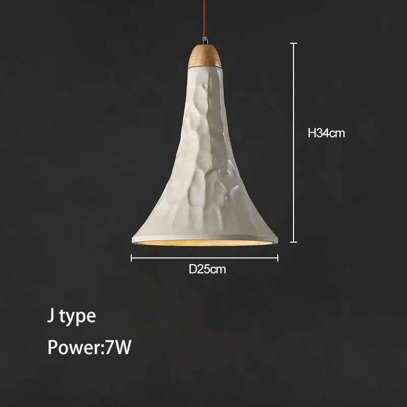 Lampy do sypialni wiszące betonowe