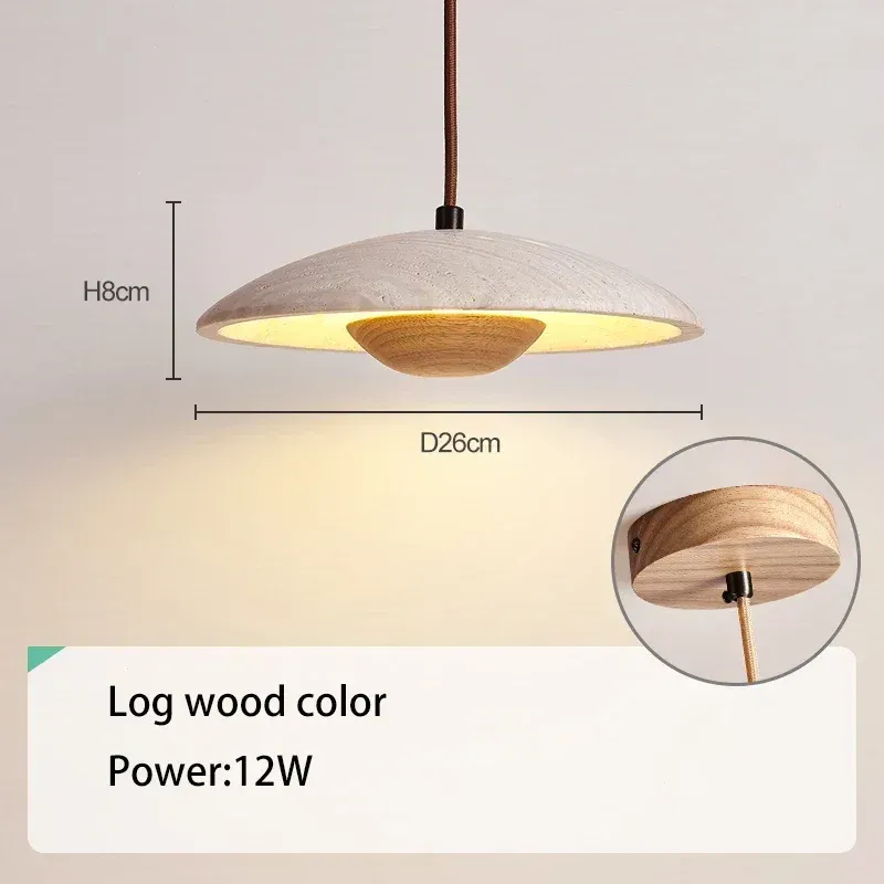 Lampa wisząca przy łóżku beżowa - styl duński