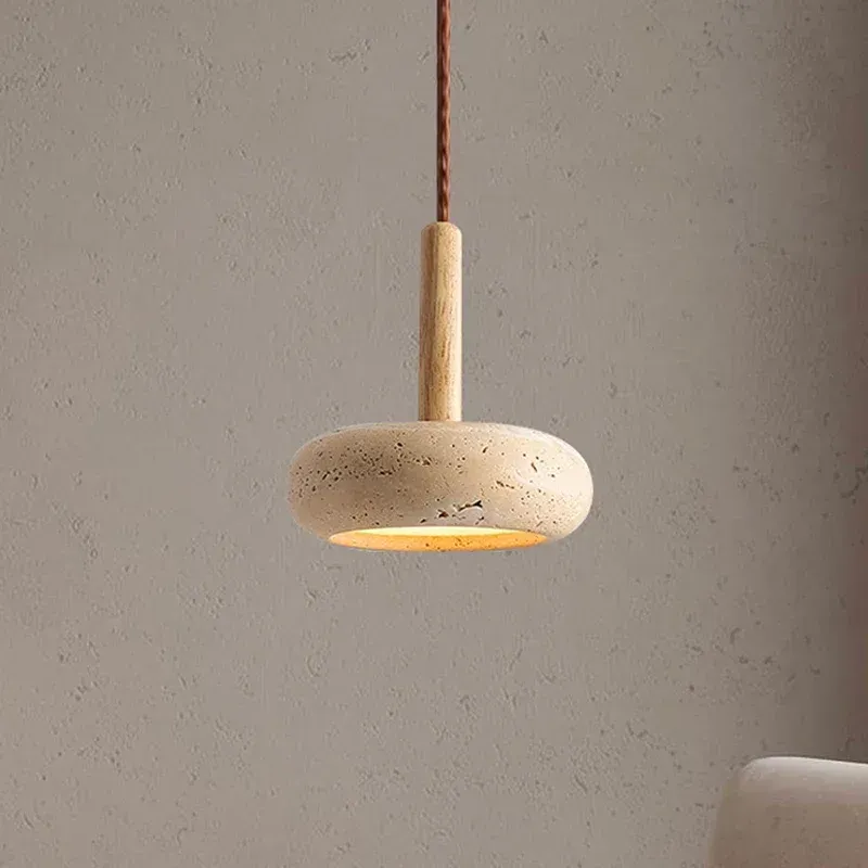 Lampa wisząca okrągła długa do salonu - styl japoński