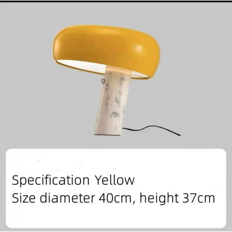 Lampa nocna stojąca szklana w kształcie grzyba - styl nowoczesny