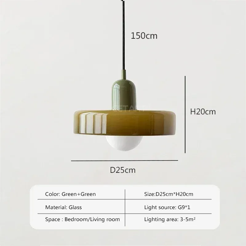 Lampa wisząca pojedyncza szklana do salonu