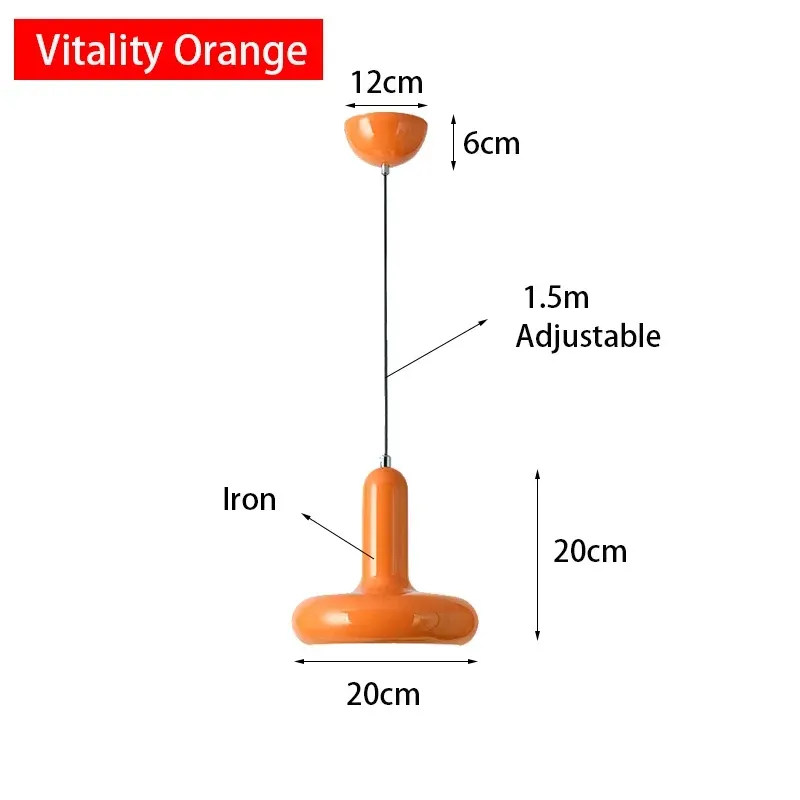 Lampa wisząca metalowa w nowoczesnym stylu - do salonu