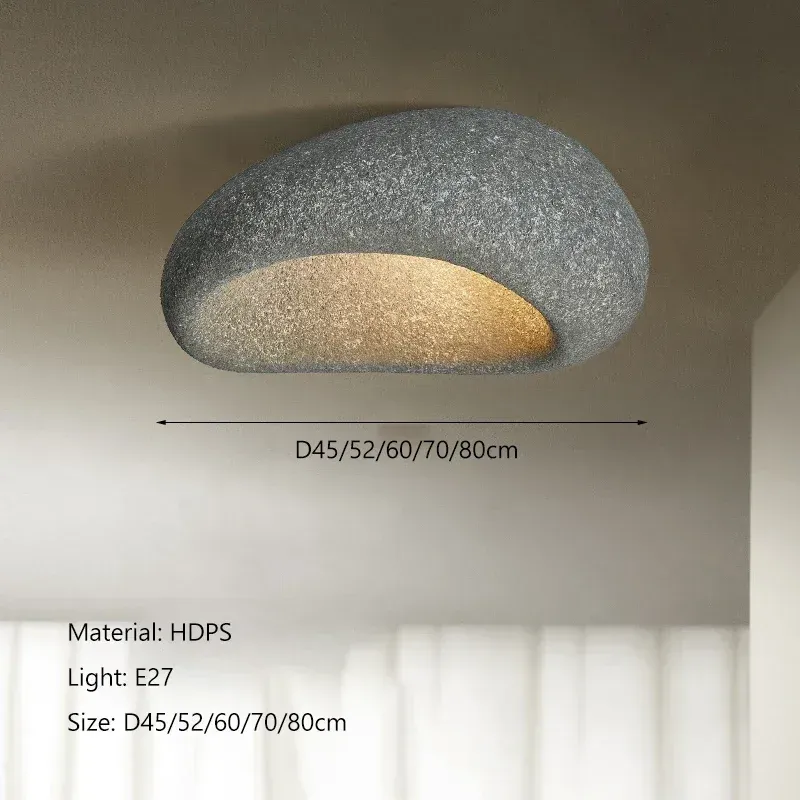 Lampa sufitowa do salonu z żywicy
