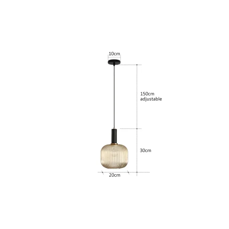 Lampy szklane wiszące loft - do salonu