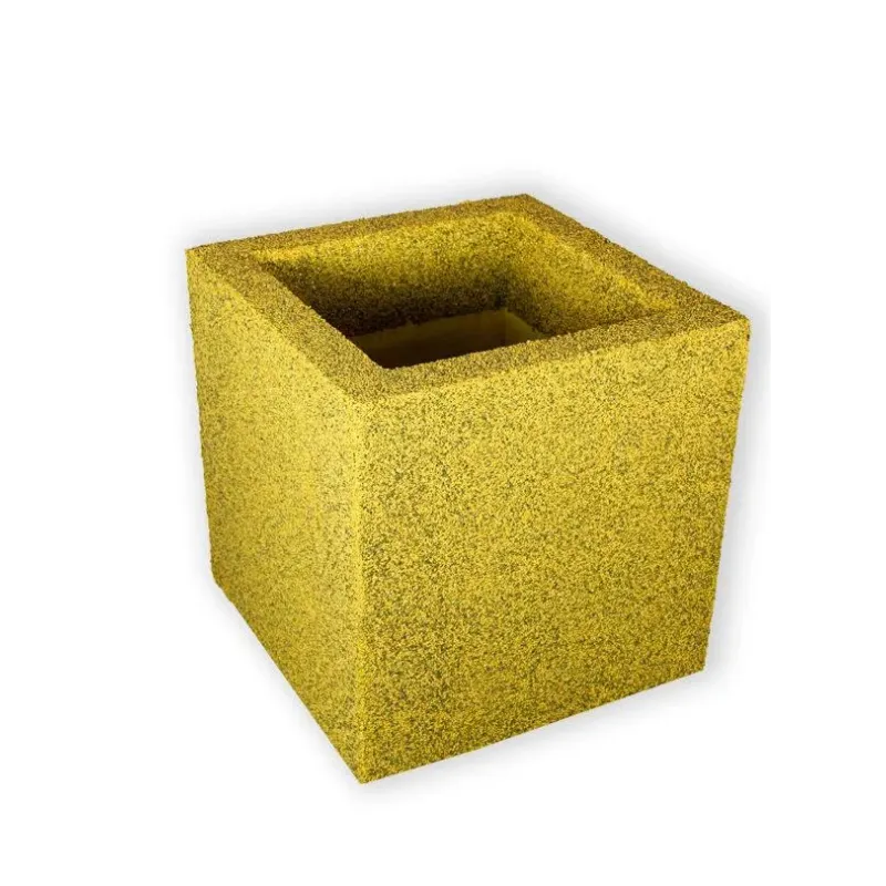 Brązowa donica nowoczesna 30x30x30 cm Modern - Brown 1 | Elegancja i trwałość w jednym