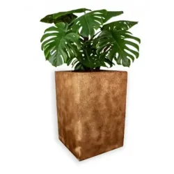 Donica miedziana wysoka kwadratowa 41x41x60cm Modern – Copper L4 | Elegancja i trwałość