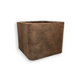 Miedziana donica kwadratowa 50x50x40 cm Modern – Daisy C | Styl loft i trwałość