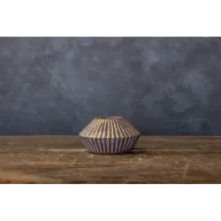 Świecznik betonowy pudrowy na 1 tealight | Ręcznie malowany dekoracyjny Dodo HP 2