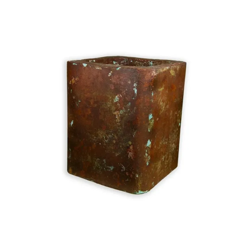 Donica corten 27x27x30 cm Kortes - Blue L | Industrialny design i surowy styl