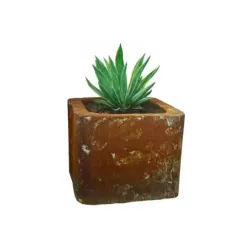 Donice loftowe w style corten 25x25x21 cm Kortes - Blue S | Styl i surowy design w jednym