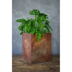 Osłonka na donice 25 x 25 x 30 cm z mandalą 3D - ręcznie robiona